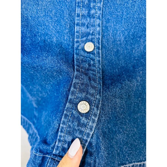 Vintage Disneys Micky & Minnie Embroided Denim Vest Size M - Picture 6 of 6